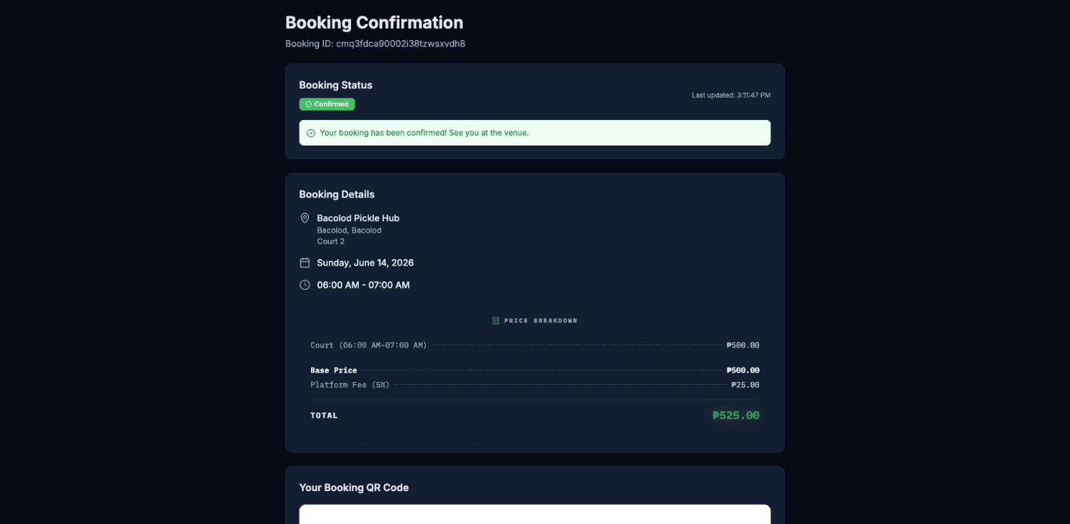 Booking confirmed